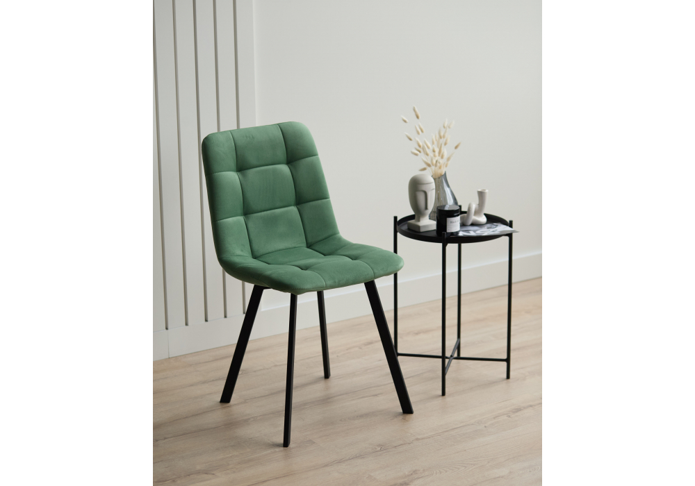 фото стул на металлокаркасе woodville чилли фисташковый / черный 631638 | 220svet.ru