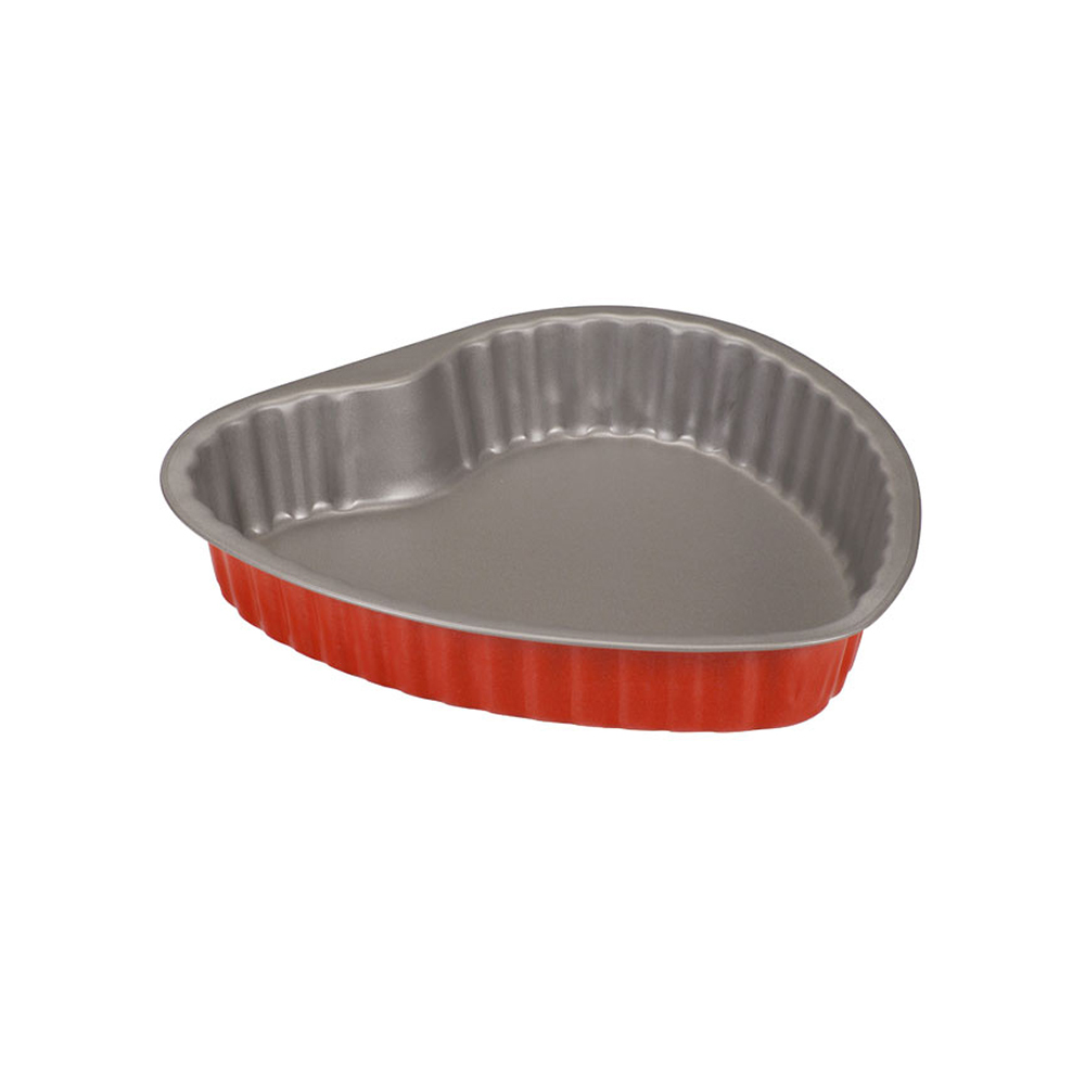 фото форма для кекса красная "сердце" 25 см. guardini | 220svet.ru