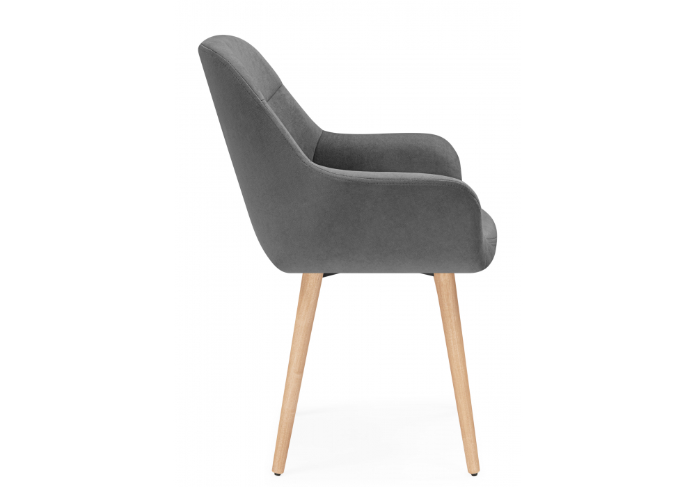 фото стул деревянный woodville флюид темно-серый (zd 995) / светлое дерево 642959 | 220svet.ru