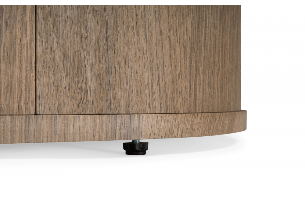 фото керамический стол woodville эллипсо 200х90 light grey / дуб американский 664912 | 220svet.ru