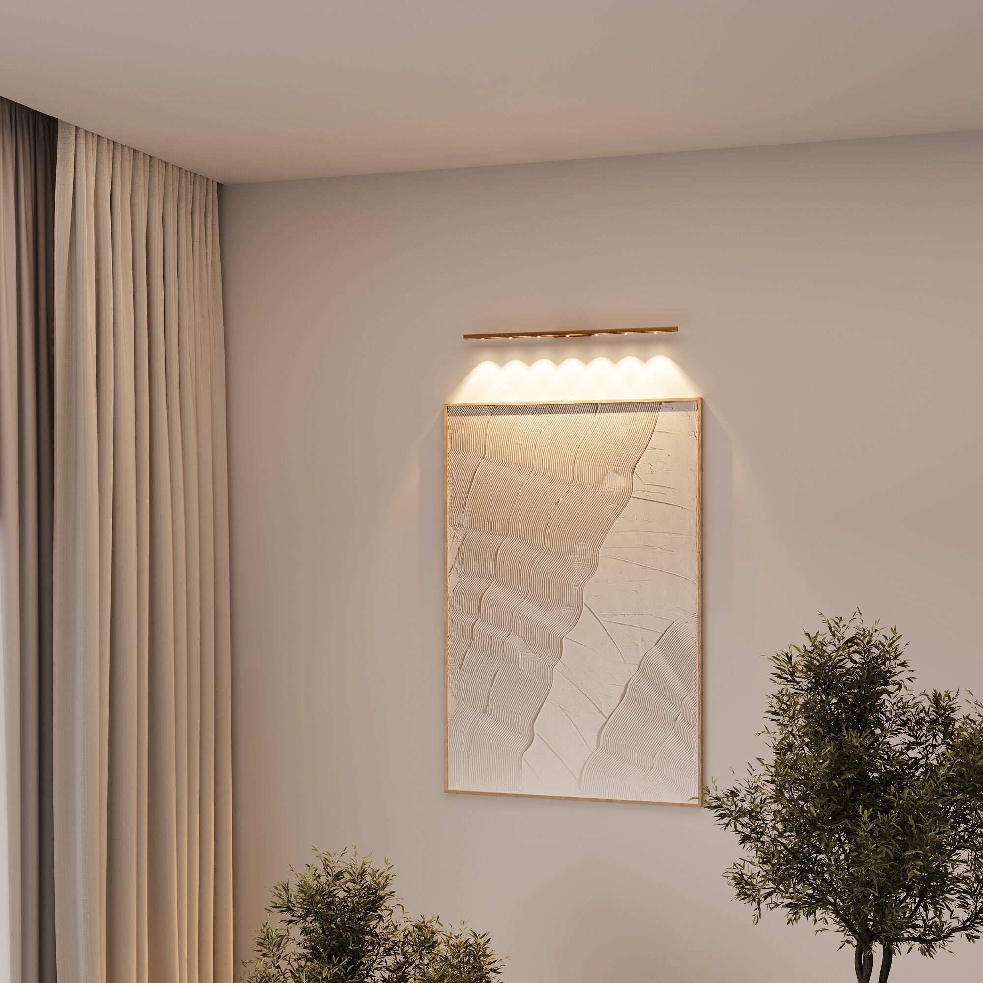 фото подсветка для картин elektrostandard artline 40162/led латунь  | 220svet.ru