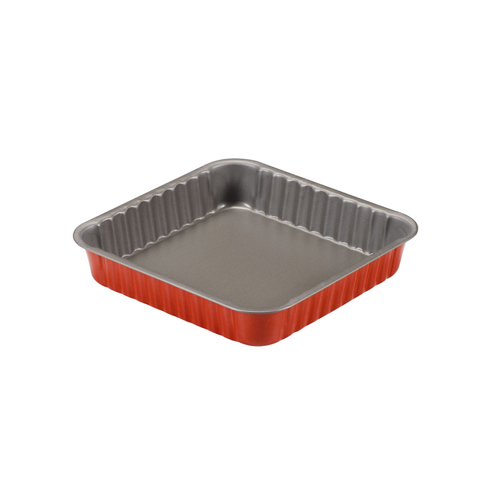 фото форма для торта квадратная красная 24x24 см. guardini | 220svet.ru