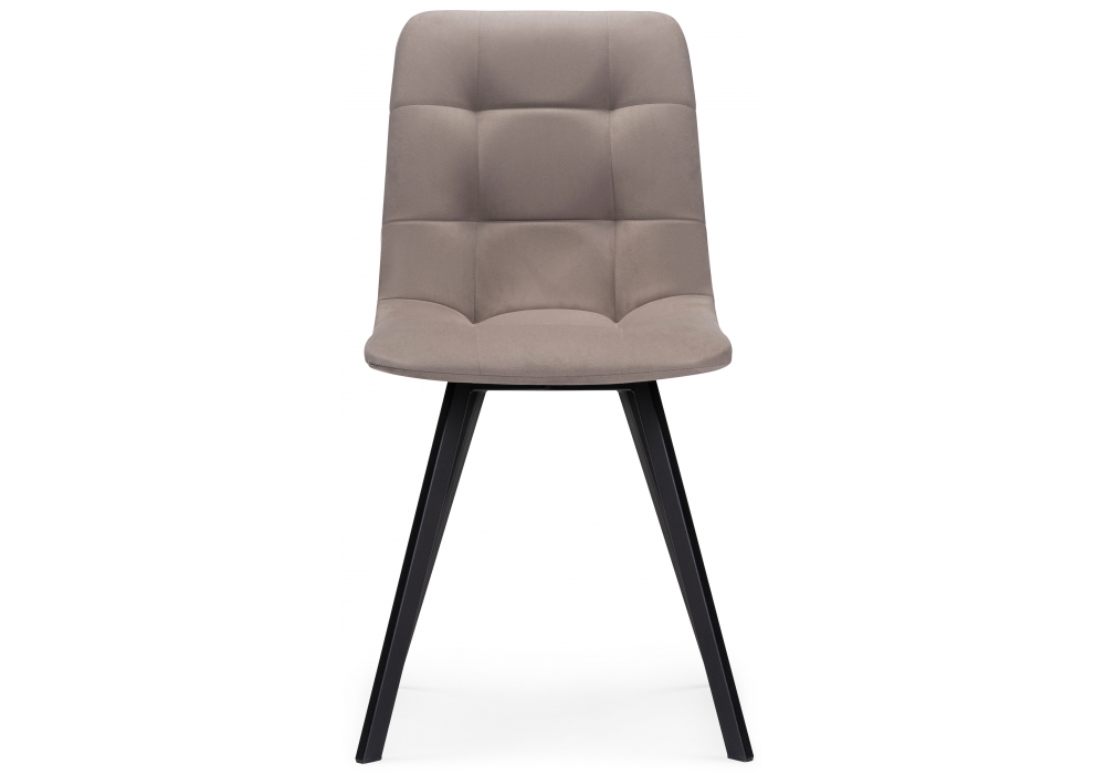 фото стул на металлокаркасе woodville симпл латте / черный 594934 | 220svet.ru