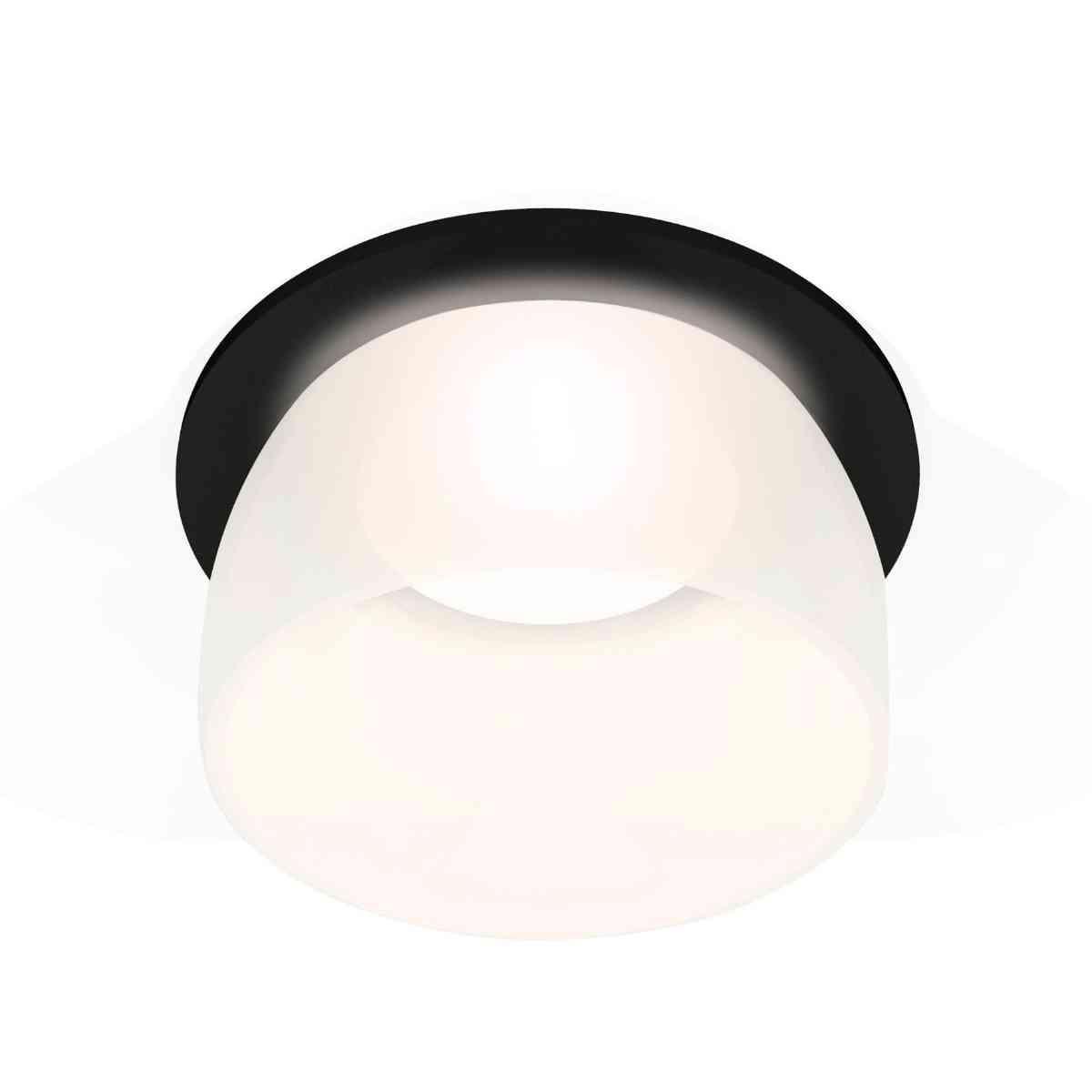 фото комплект встраиваемого светильника ambrella light techno spot xc7622047 sbk/fr черный песок/белый матовый (c7622, n7177) | 220svet.ru