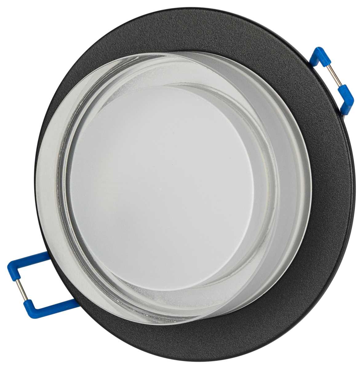 фото светильник встраиваемый декоративный эра dk107 bk под лампу mr16 gu5.3 черный б0058397 | 220svet.ru