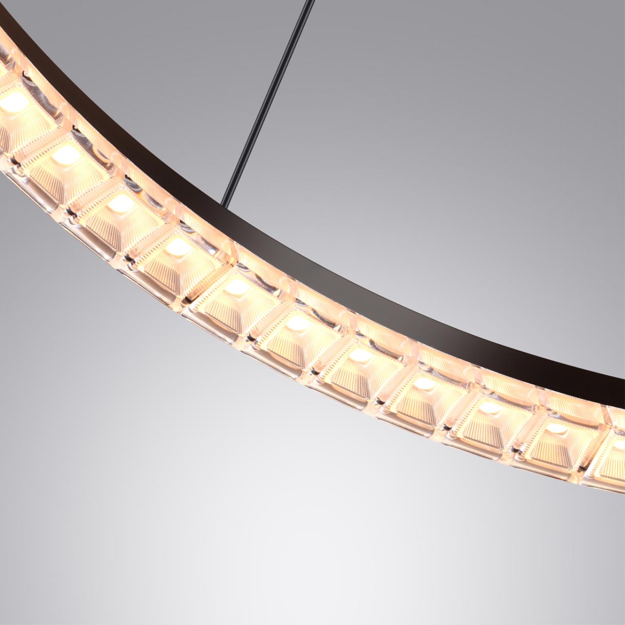 фото подвесной светодиодный светильник с пультом ду novotech monile 359711 черный | 220svet.ru