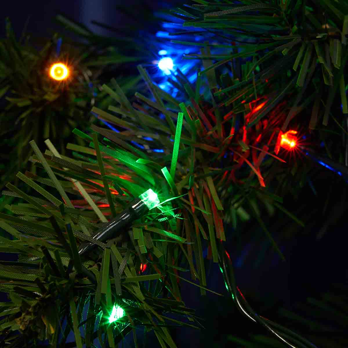 фото светодиодная гирлянда feron 10 веток 230v разноцветная с мерцанием cl92 32376 | 220svet.ru