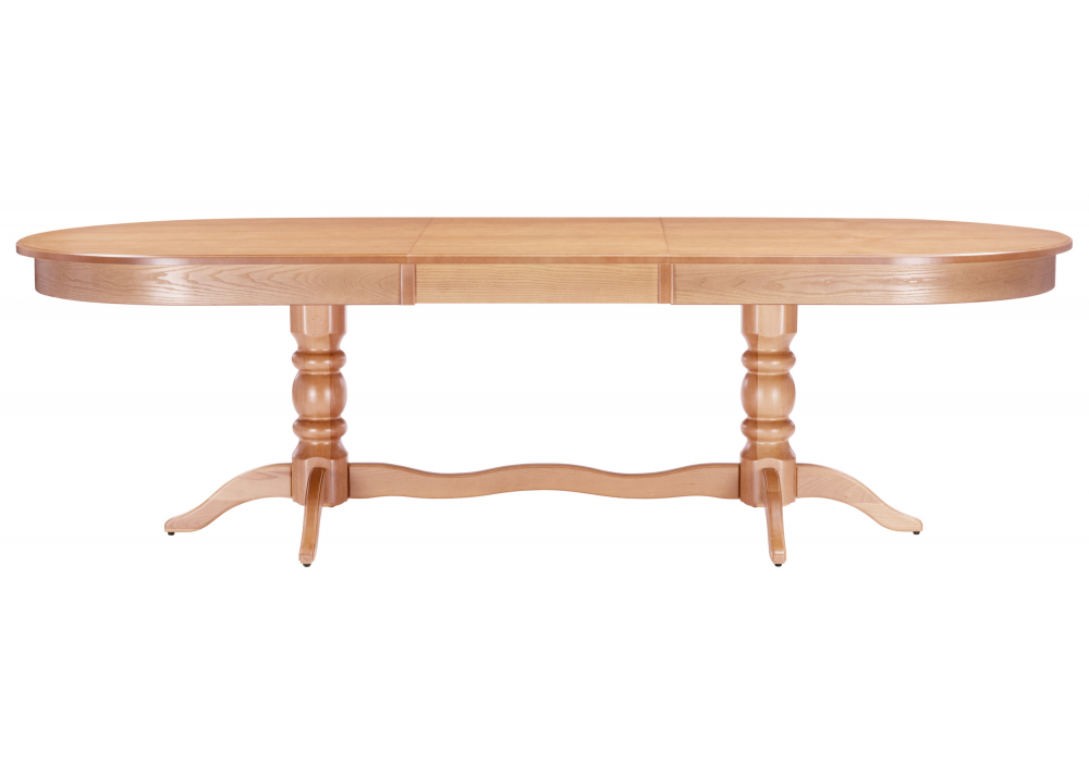 фото стол деревянный  раскладной woodville дейвер 200(260)х100 дуб 639327 | 220svet.ru