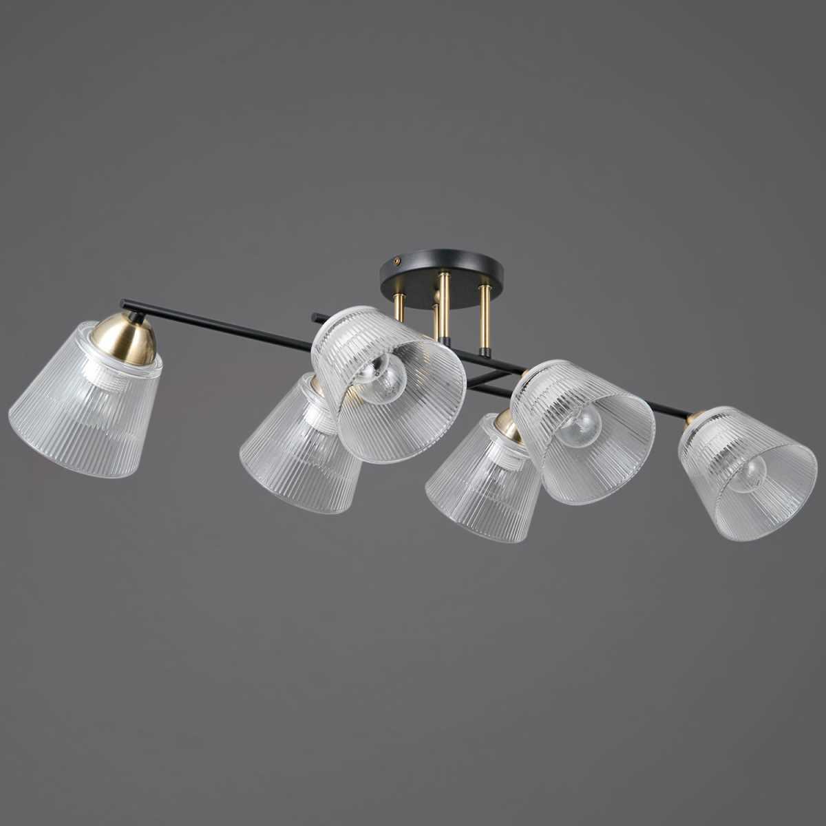 фото люстра illumico il0845-6csq-25bkab elite | 220svet.ru