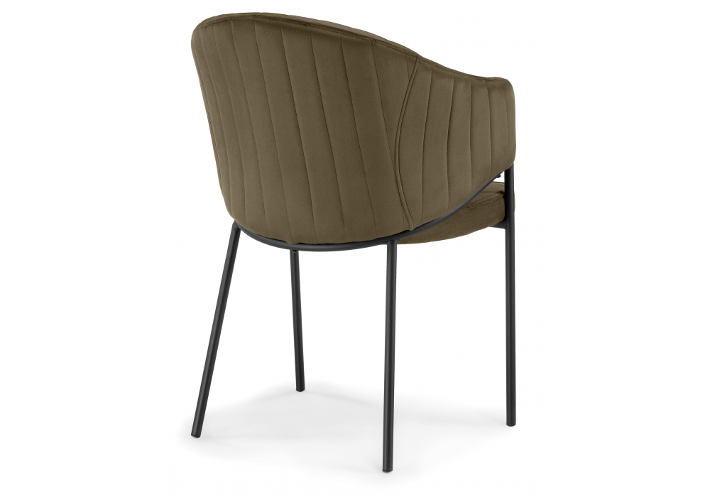 фото стул на металлокаркасе woodville kortni сappuccino / black 15704 | 220svet.ru
