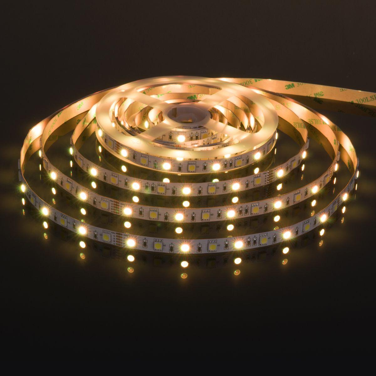 фото светодиодная лента elektrostandard 14,4w/m 60led/m 5050smd mix rgb/холодный белый 5m a053731 | 220svet.ru