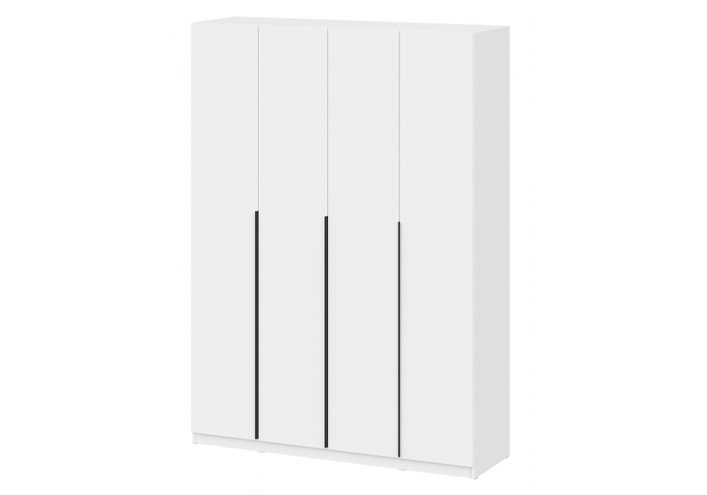 фото шкаф комплектация 3 woodville даиго с антресолью белый текстурный 676151 | 220svet.ru