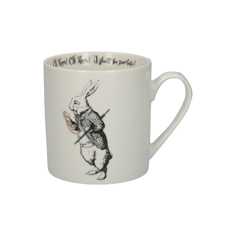 фото кружка с белым кроликом алиса в стране чудес 350 мл v&a kitchen craft | 220svet.ru