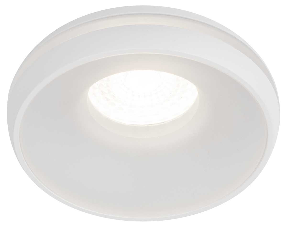 фото светильник встраиваемый декоративный эра dk100 wh под лампу mr16 gu5.3 белый б0055588 | 220svet.ru