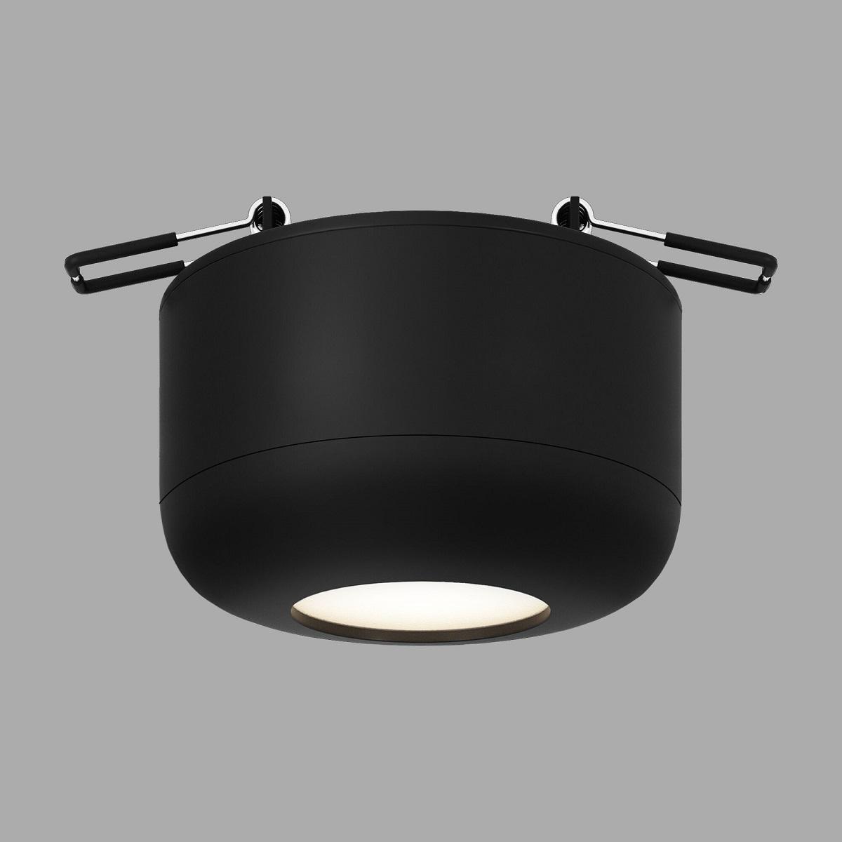 фото встраиваемый светодиодный светильник elektrostandard 25088/led 7w 4000k черный a064200 | 220svet.ru