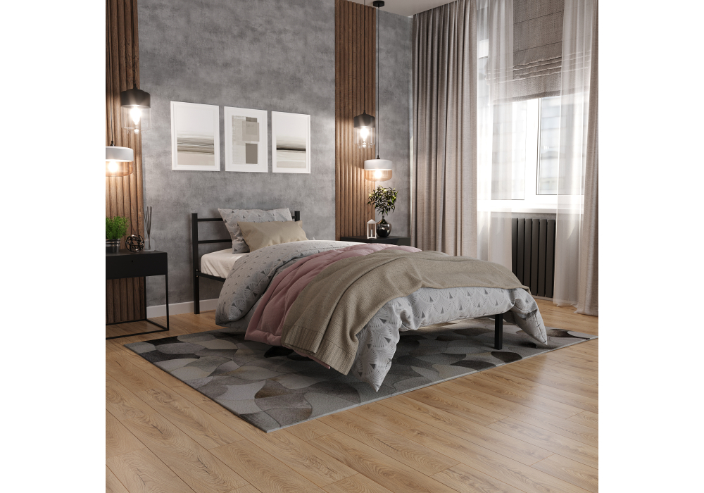 фото кровать woodville фади 80х200 черная 491580 | 220svet.ru