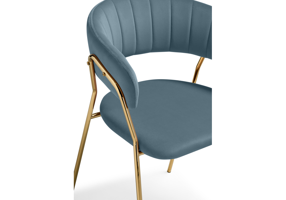фото стул woodville kamelia 1 light blue /gold 15473 | 220svet.ru