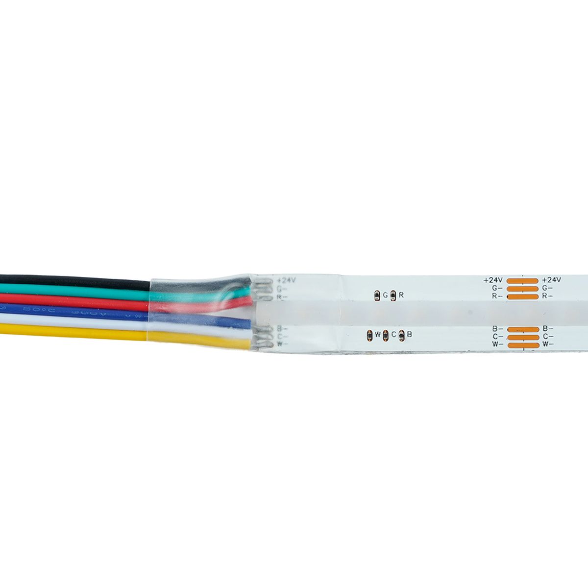 фото светодиодная лента feron 22w/m 840led/m cob rgb+2300к+6500k 5m ls538 53337 | 220svet.ru