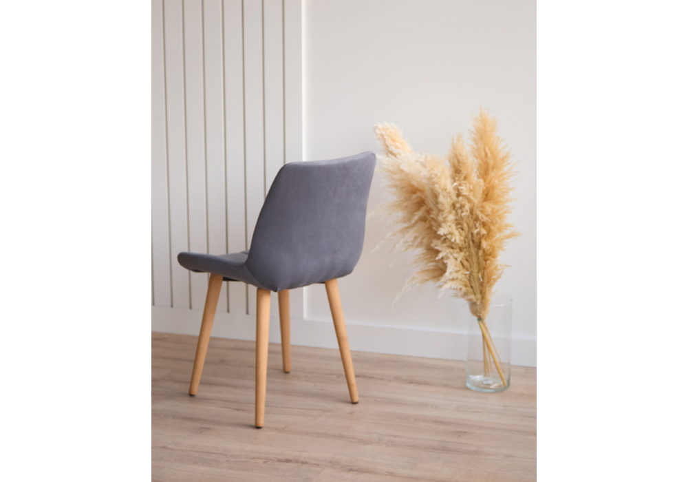 фото стул деревянный woodville челси темно-серый (zd 995) / светлое дерево 632457 | 220svet.ru