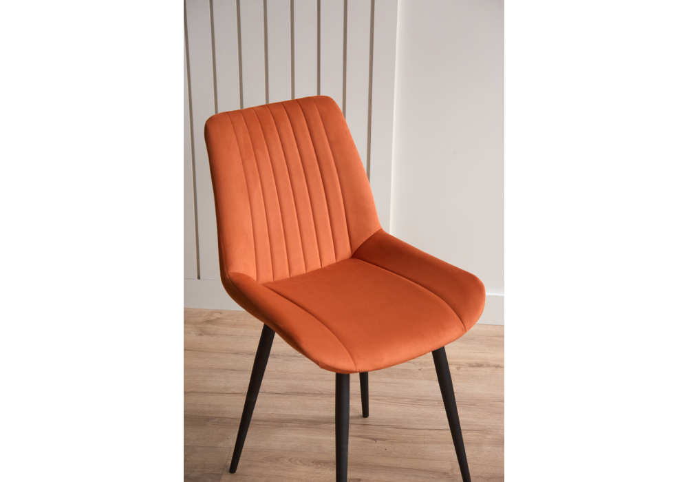 фото стул вращающийся на металлокаркасе woodville седа 360 терракотовый (zd 432) / черный 632431 | 220svet.ru