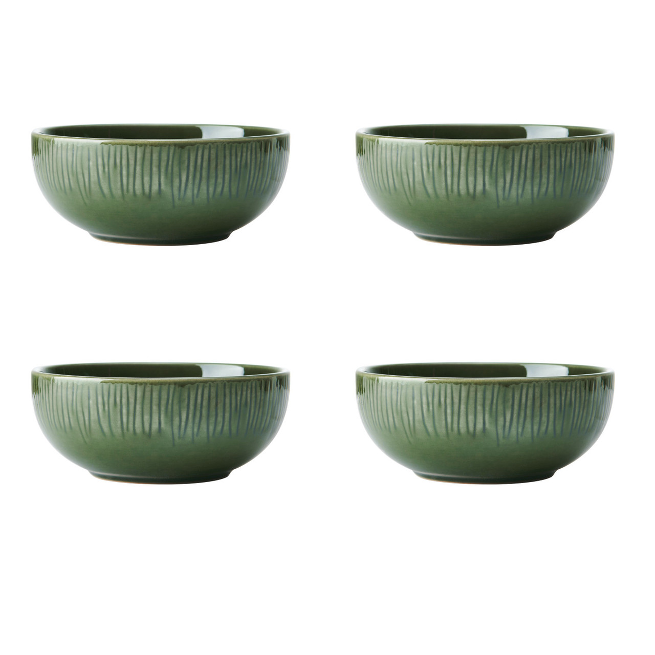фото набор из 4 пиал mikasa jardin green, 15 см kitchen craft | 220svet.ru