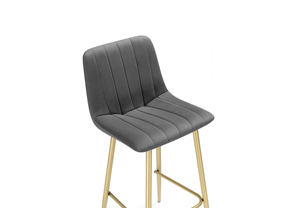 фото барный стул woodville дани мини темно-серый (zd 995) / золотой np 632311 | 220svet.ru