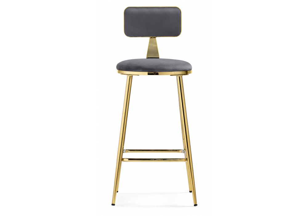 фото барный стул woodville persi dark gray / gold 15678 | 220svet.ru