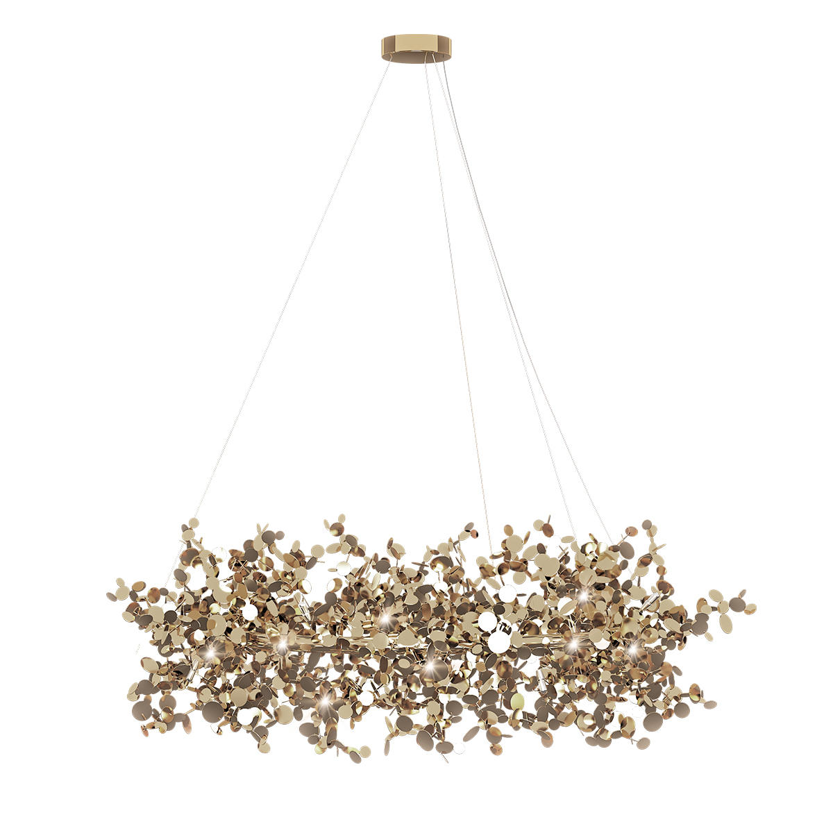 фото подвесная люстра loft it spark 10101/600 gold | 220svet.ru