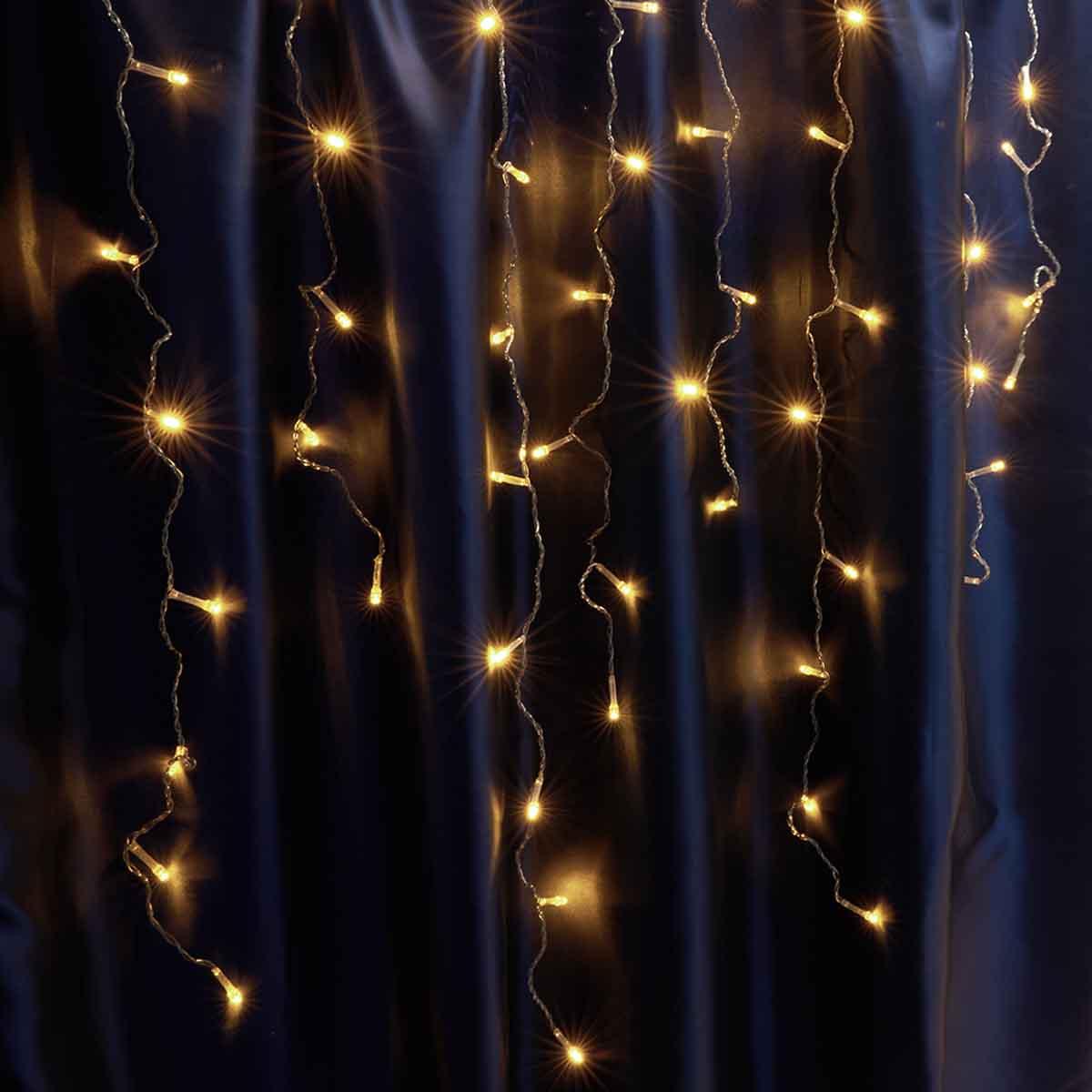 фото светодиодная гирлянда feron бахрома 230v 2700k теплый белый без мерцания cl22 32343 | 220svet.ru