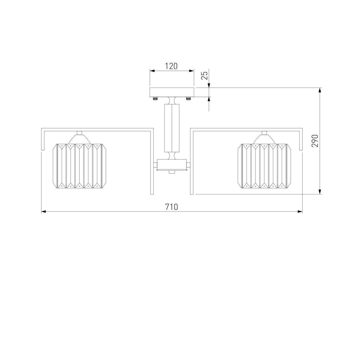фото потолочная люстра eurosvet 10126/5 золото/прозрачный хрусталь strotskis smart | 220svet.ru