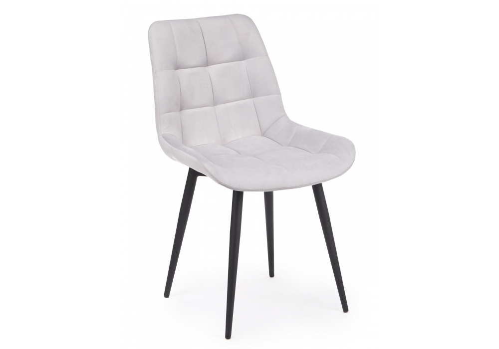 фото стул вращающийся на металлокаркасе woodville челси 360 к светло-серый (zd 960) / черный 632453 | 220svet.ru