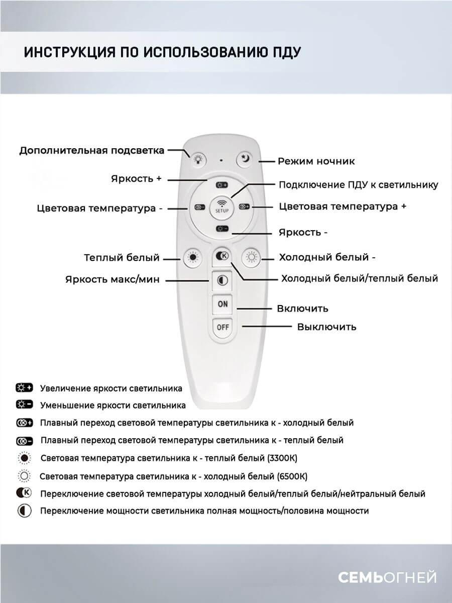 фото потолочная светодиодная люстра seven fires fumane wd7501/6c-wt-cr-rgb | 220svet.ru