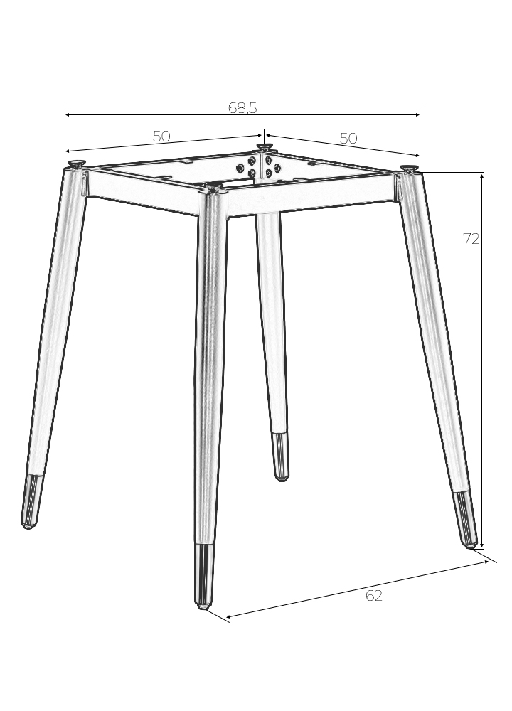 фото подстолье обеденное dobrin matt lms-8821-13046 | 220svet.ru