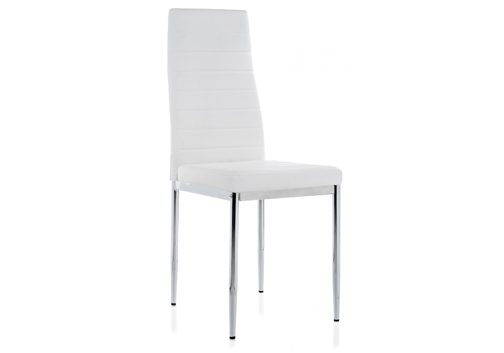 фото обеденная группа woodville лили 80 white / chrome 599459 | 220svet.ru