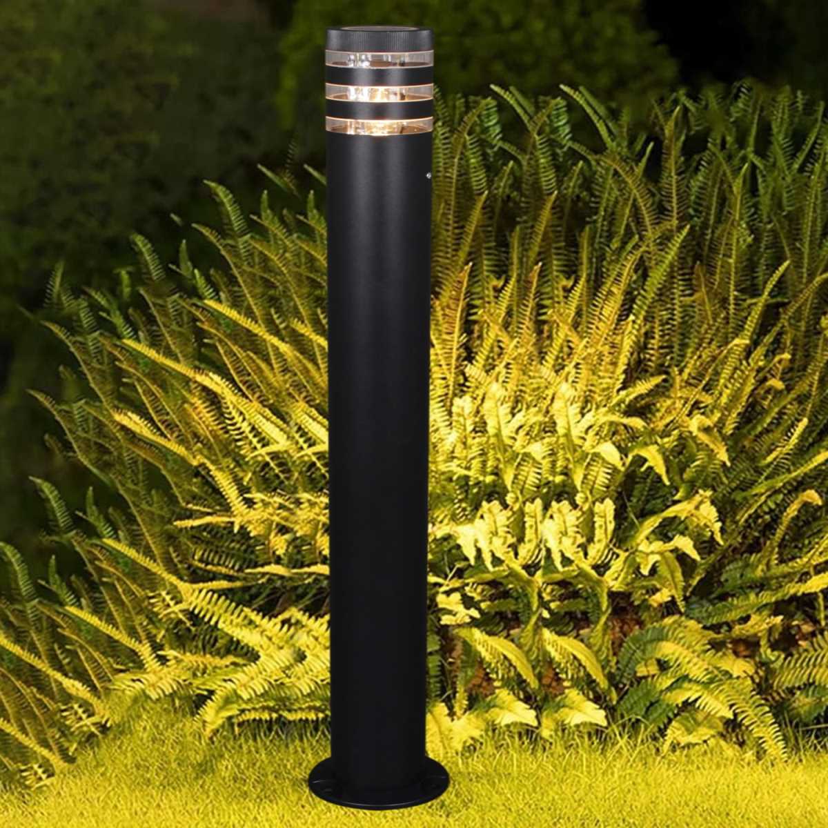 фото уличный светильник reluce 09978-0.7-001kt 1,0m e27 bk | 220svet.ru