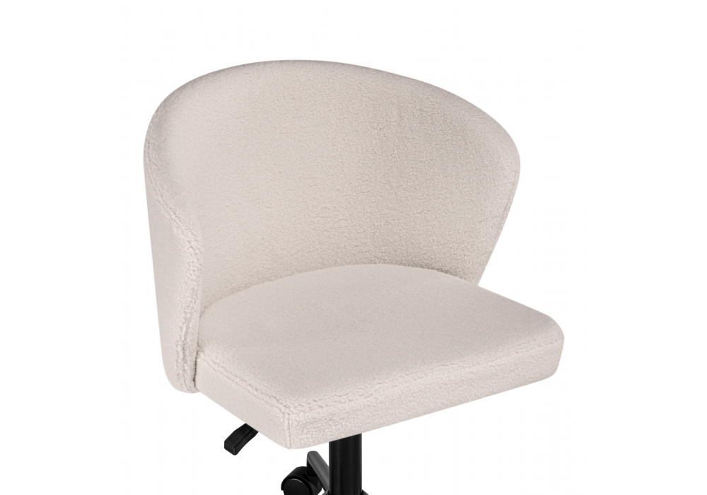 фото компьютерное кресло woodville lika white teddy / black 15858 | 220svet.ru