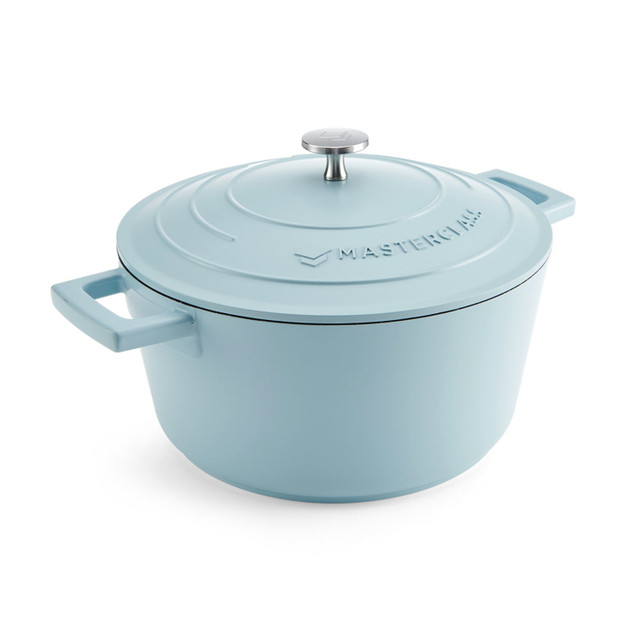 фото кастрюля из литого аллюминия pastel blue 4 л mc kitchen craft | 220svet.ru
