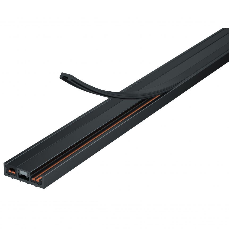 фото заглушка каналов питания для ультратонкогошинопровода iledex technical vision strap 4825 bk | 220svet.ru