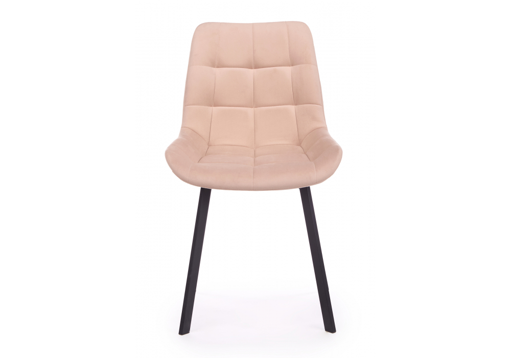 фото стул вращающийся на металлокаркасе woodville челси 360 п бежевый (zd 210) / черный 632478 | 220svet.ru