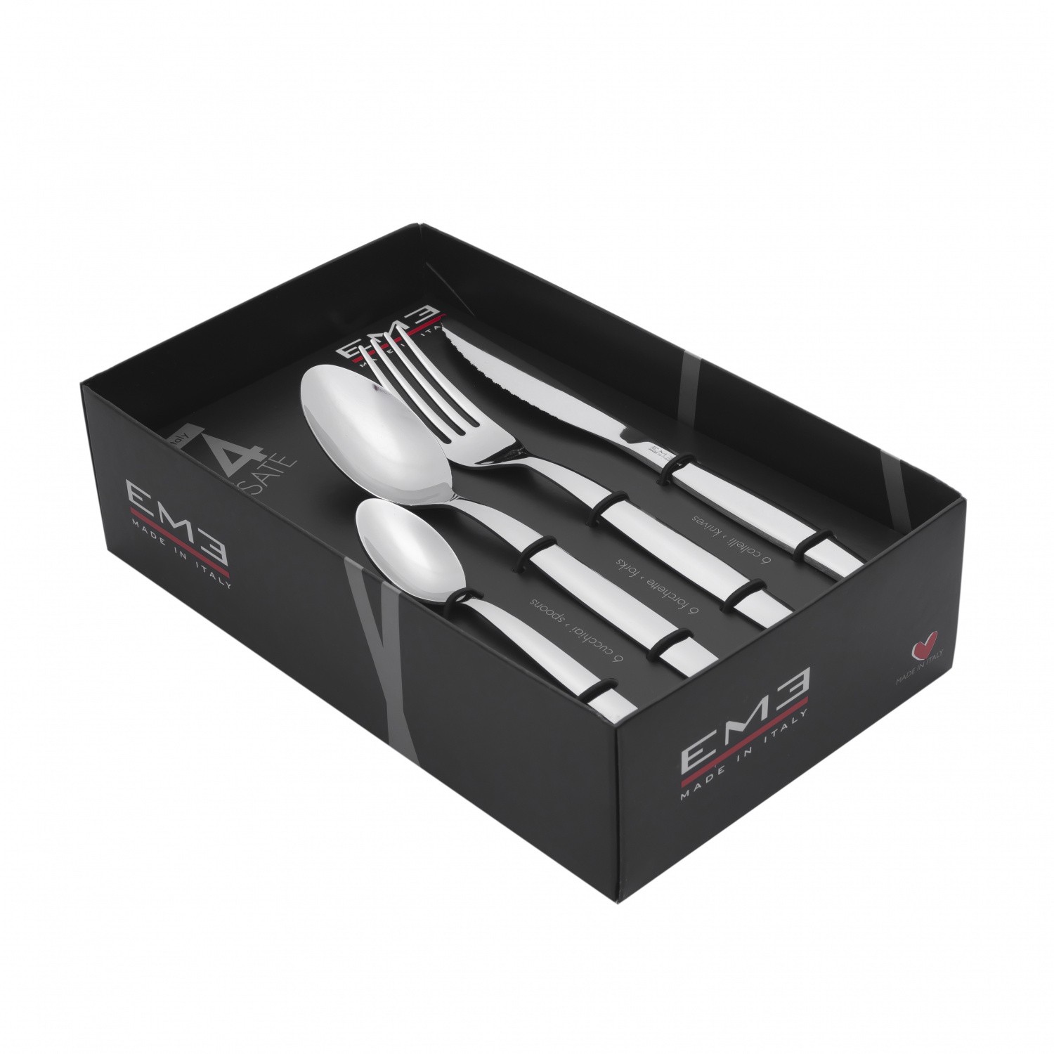 фото набор столовых предметов shark 24 шт eme | 220svet.ru