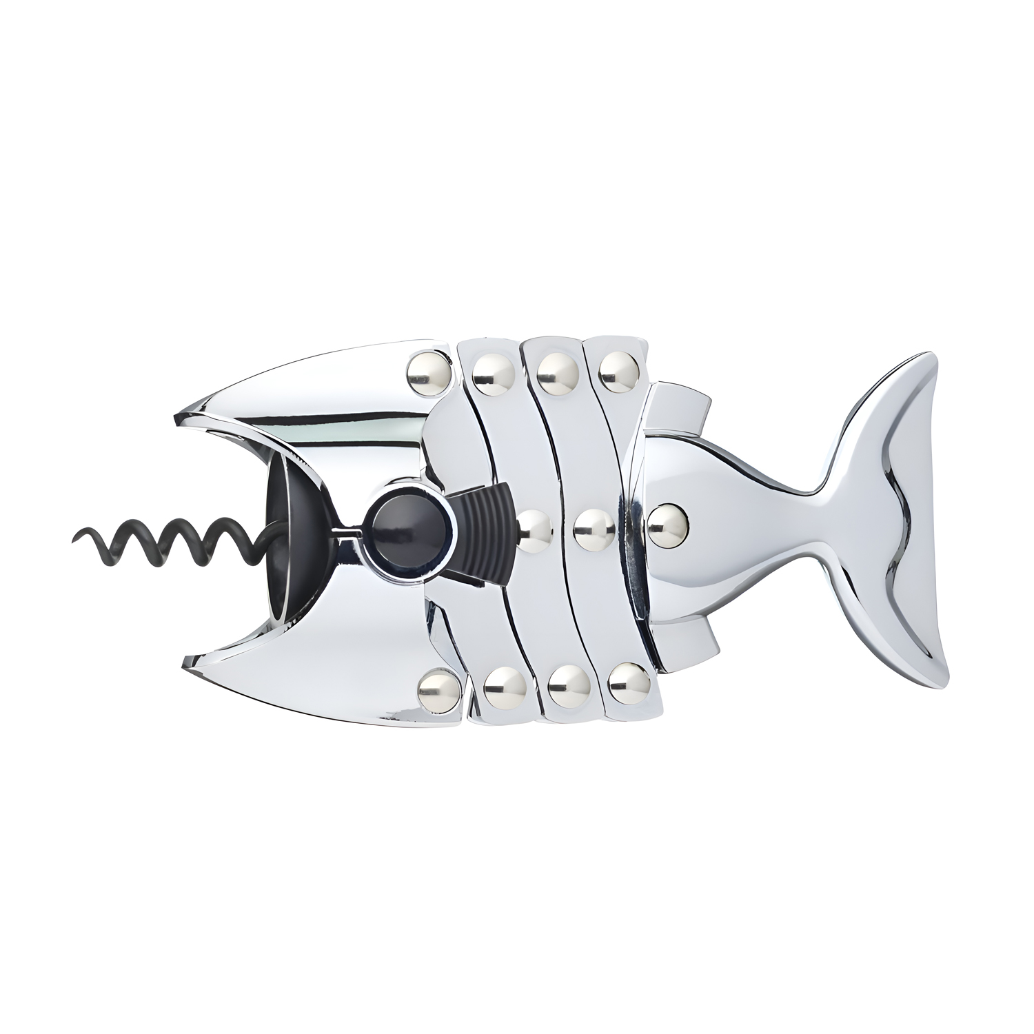 фото штопор и форме рыбки lazy fish barcraft цинковый сплав kitchen craft | 220svet.ru