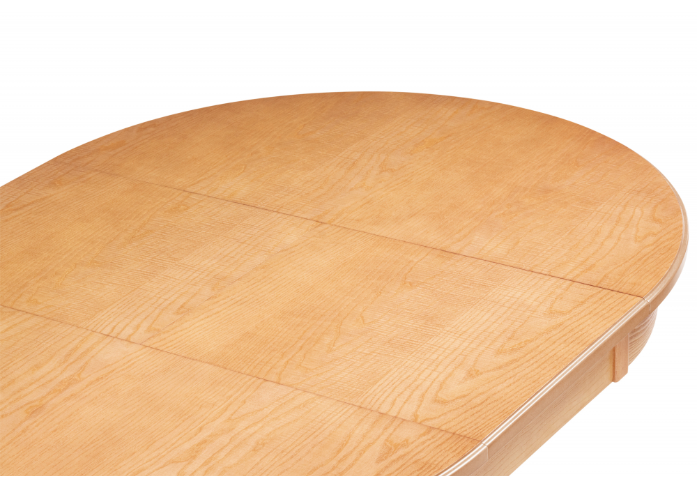 фото стол деревянный раскладной woodville орден 100(140)x100 круглый дуб 639326 | 220svet.ru