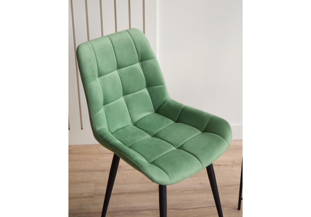 фото стул вращающийся на металлокаркасе woodville челси 360 к фисташковый (zd 651) / черный 632509 | 220svet.ru