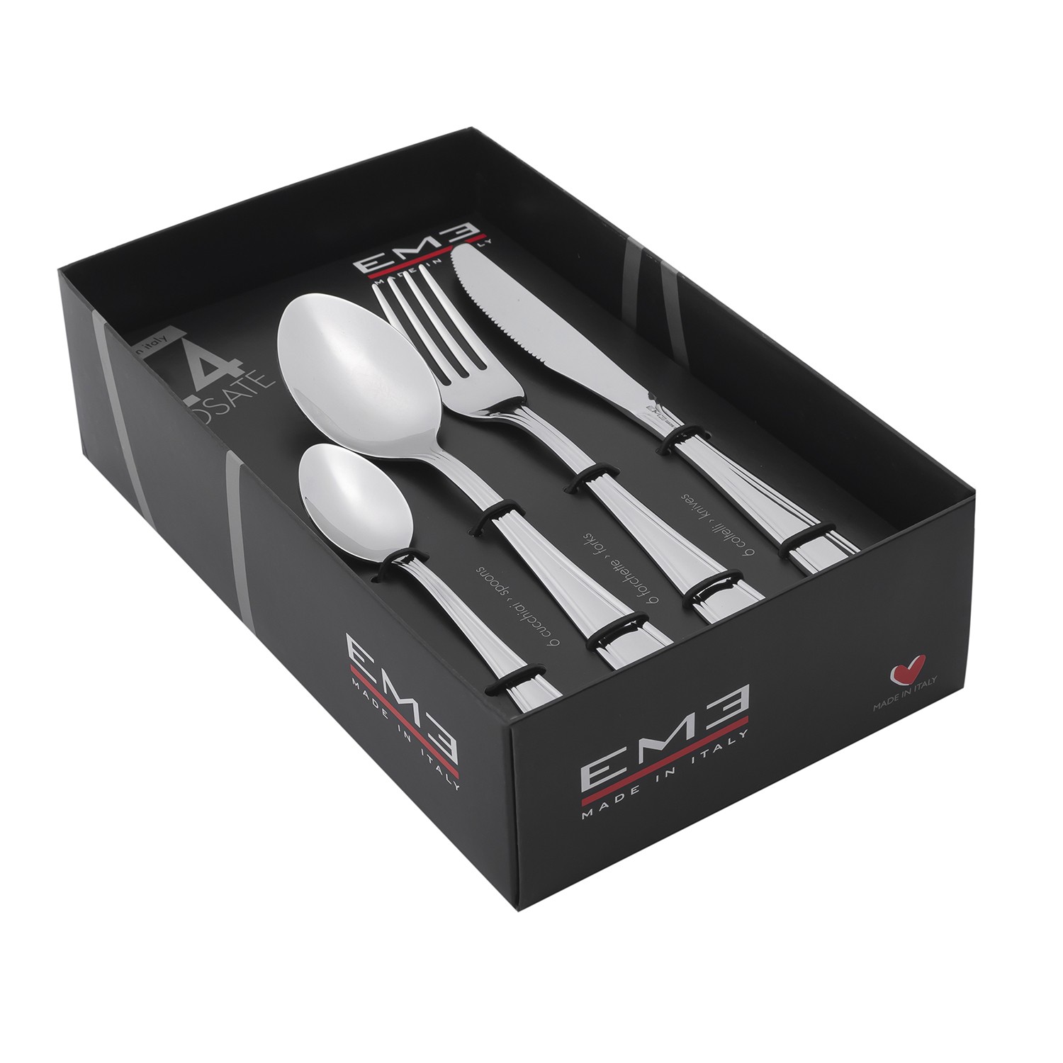 фото набор столовых предметов city 24 шт eme | 220svet.ru