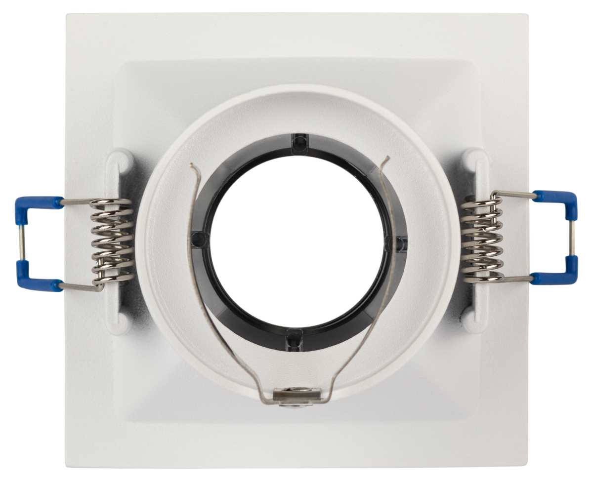 фото светильник встраиваемый декоративный эра kl102 wh/ch под лампу mr16 gu5.3 белый/хром б0056354 | 220svet.ru