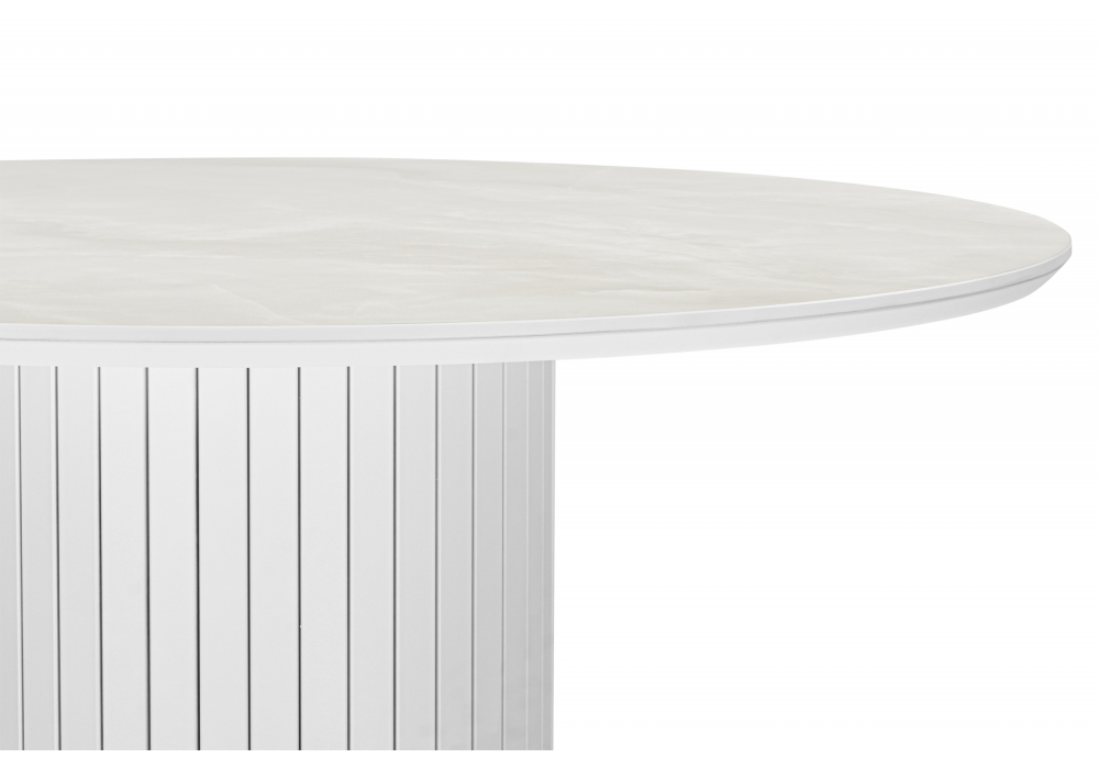 фото керамический стол woodville гравент 110 onyx bianco soft satin / белый 625604 | 220svet.ru