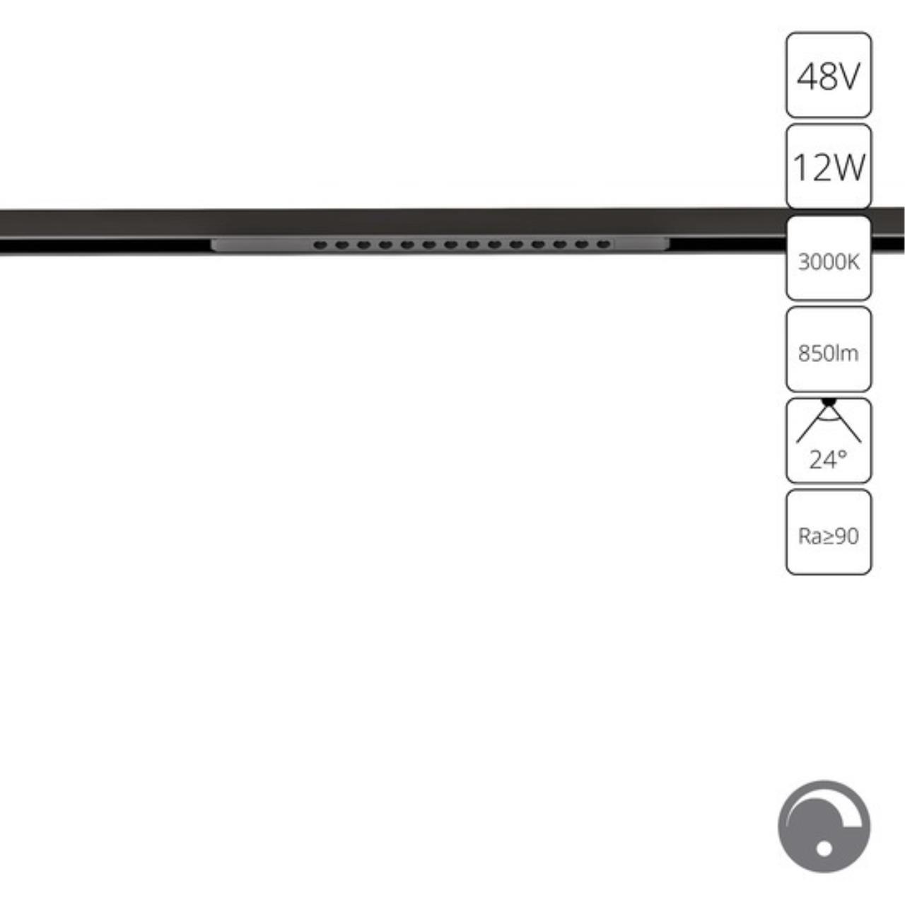 фото трековый магнитный светодиодный светильни arte lamp optima a7496pl-1bk | 220svet.ru