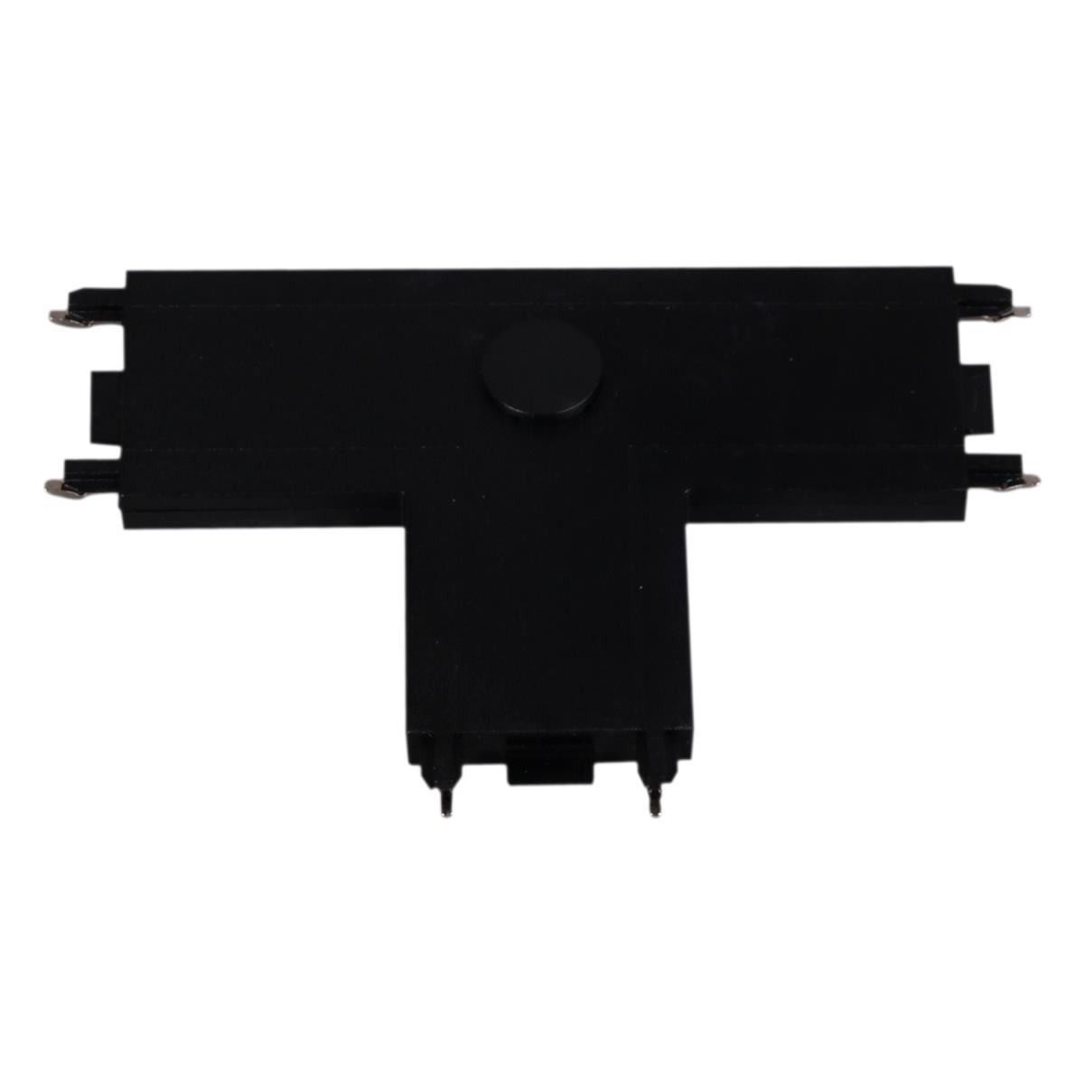 фото коннектор т-образный reluce rl 06104 t-connector bk | 220svet.ru