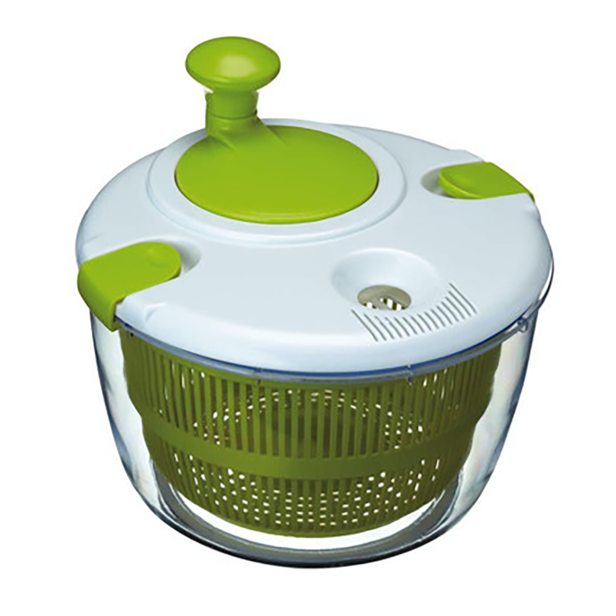 фото сушилка для салата с крышкой twist action 25 смkc kitchen craft | 220svet.ru
