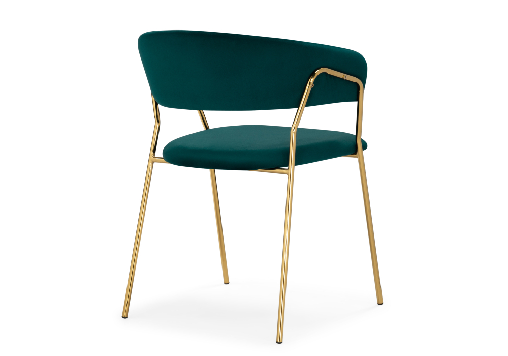 фото стул woodville kamelia 1 green / gold 15472 | 220svet.ru